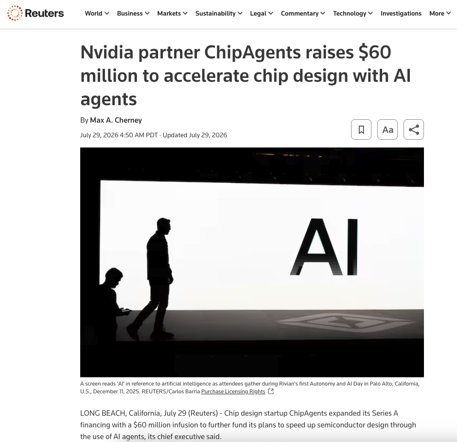 Turning a $134M Funding Round into Global Attention for ChipAgents