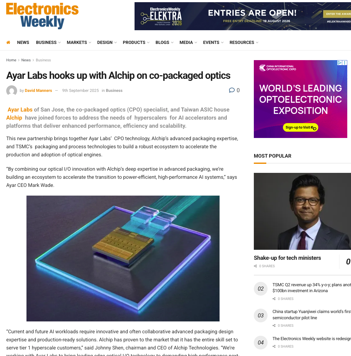 Strategic PR Campaign Drives Market Awareness and Category Leadership for Ayar Labs