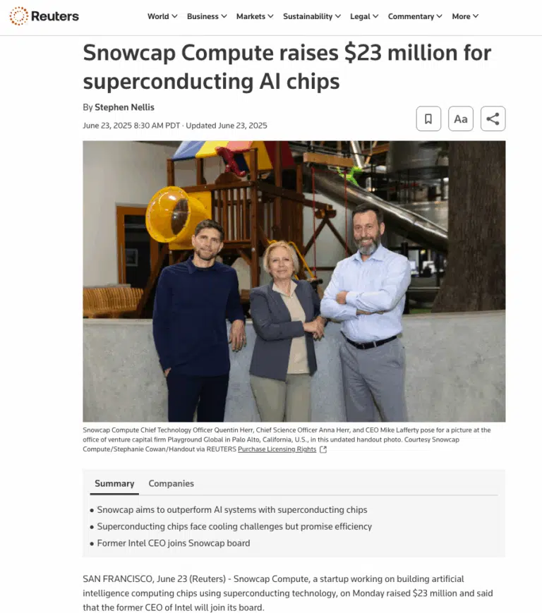 Snowcap Compute Launches to Power the Next Era of AI