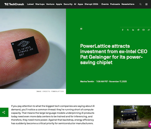 Bringing The Industry’s First Power Delivery Chiplet Company, PowerLattice, Out of Stealth