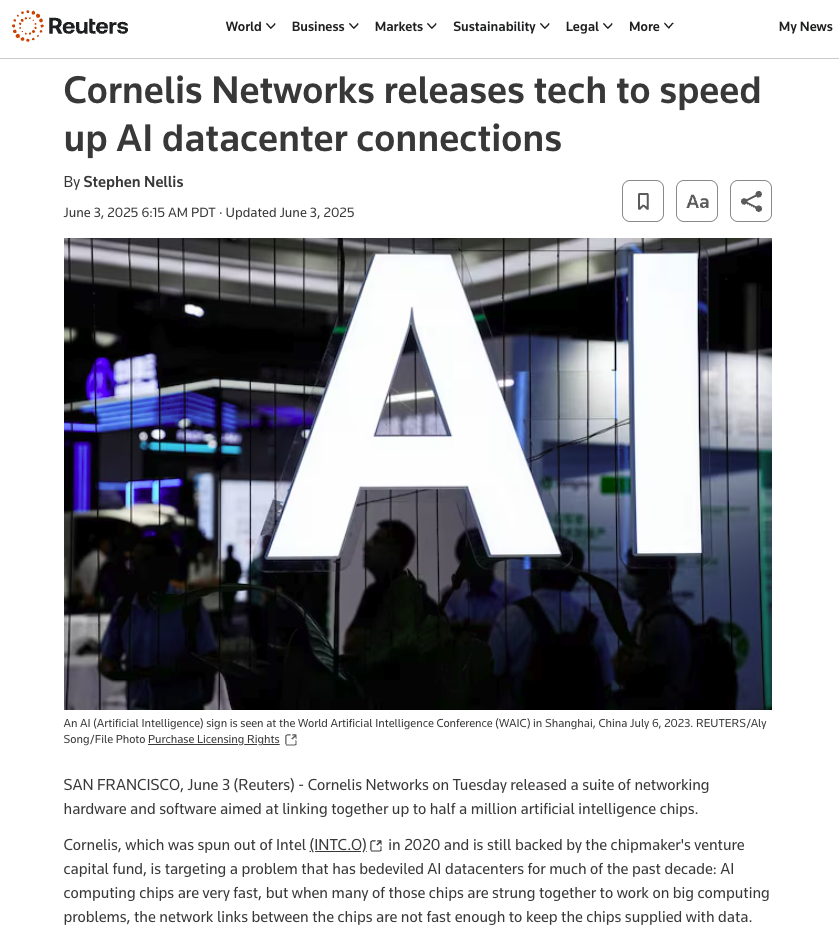 Product Launch for Cornelis Networks Drives Market Leadership